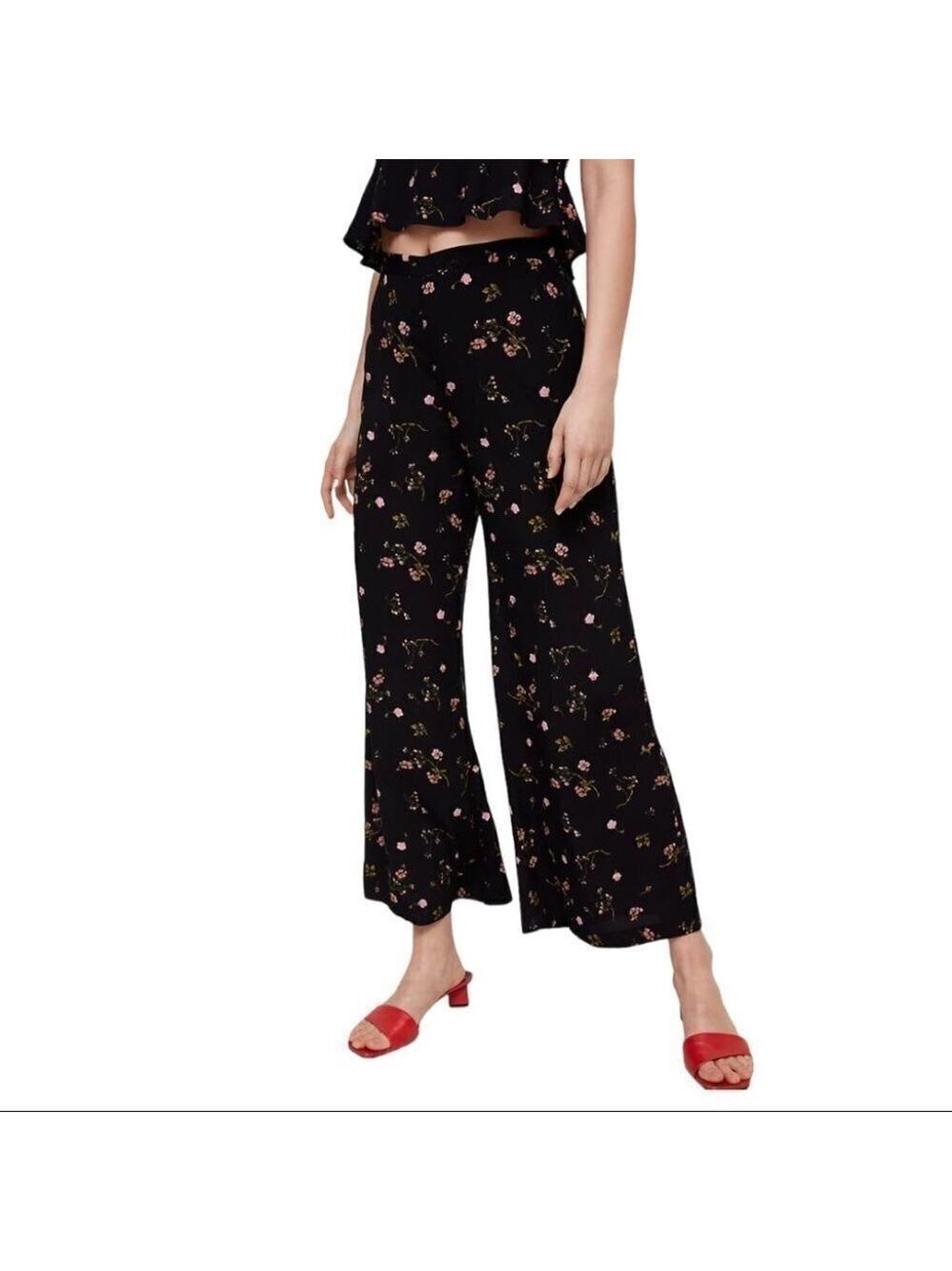 ** Wilfred Pernelle Floral Wide Leg Pants Size 4
